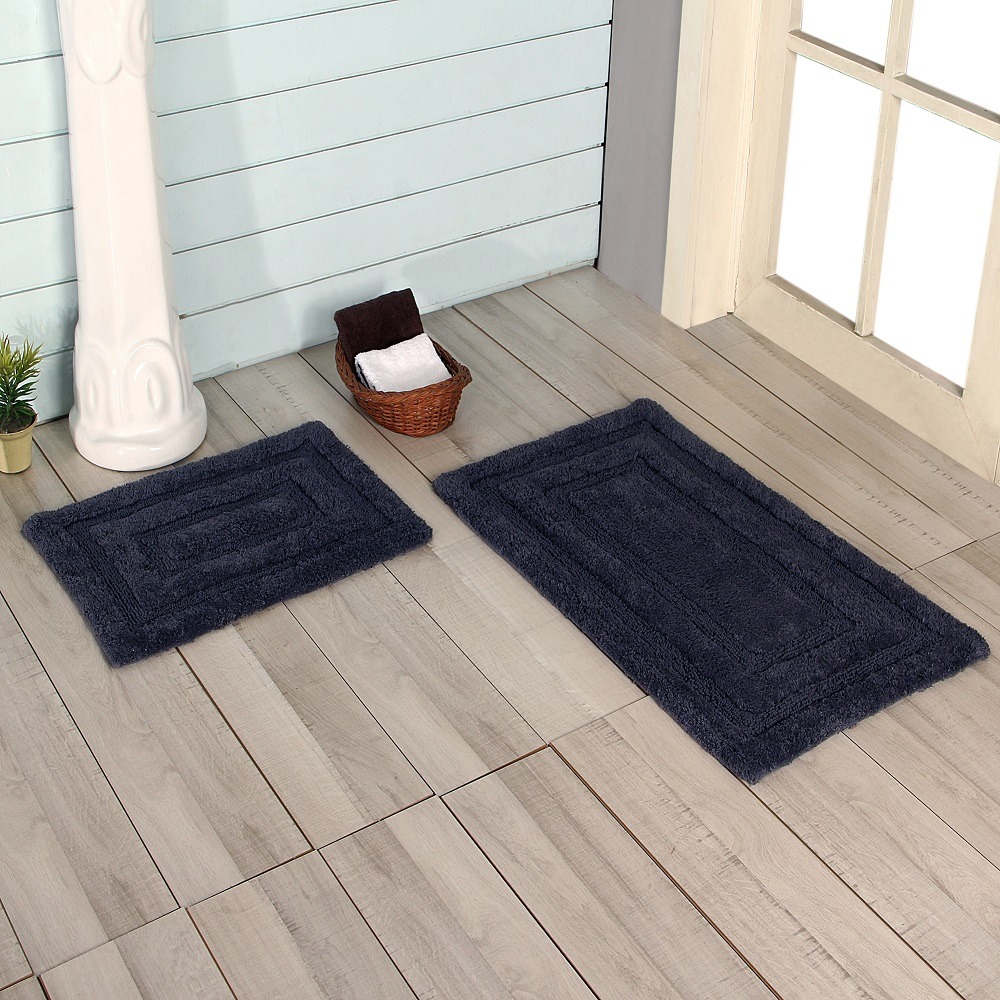 Cotton Racetrack Bath Mat Set Paarizaat